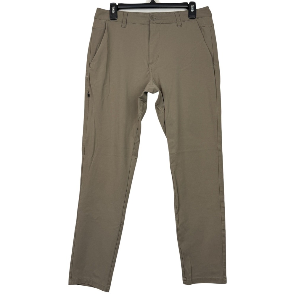 BYLT Everyday Pant 2.0 Mens 34x29 Slim Stretch Chino Stretch Commuter Fawn Tan
